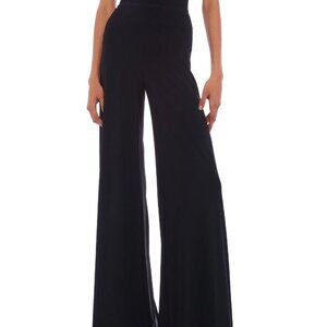 NORMA KAMALI Elephant stretch-jersey wide-leg pants Medium Black